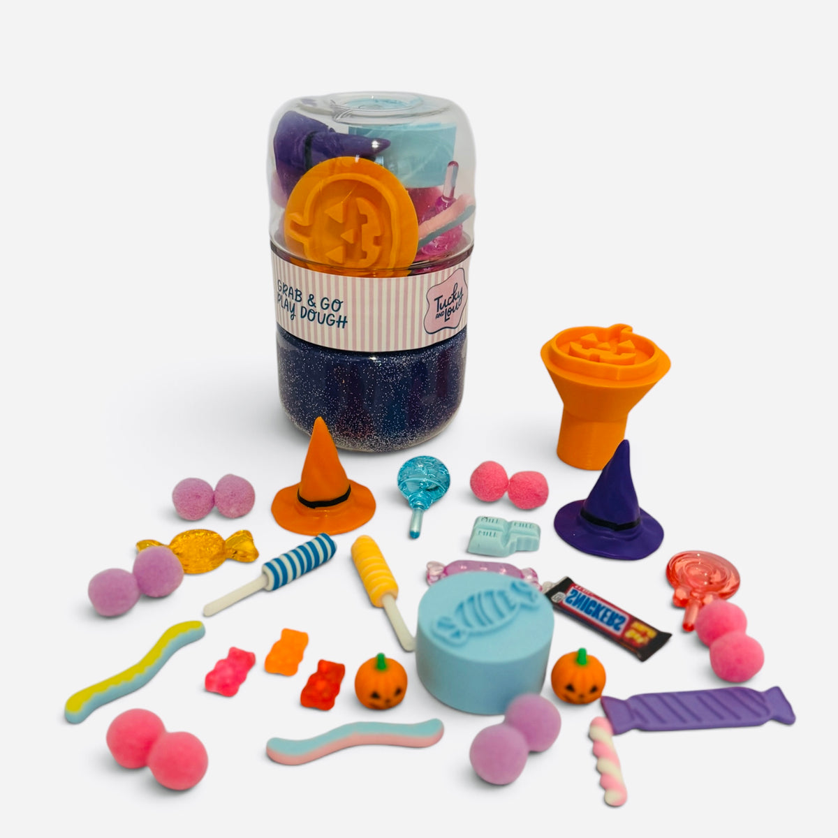 The Trick-or-Treat Grab & Go Playdough Jar