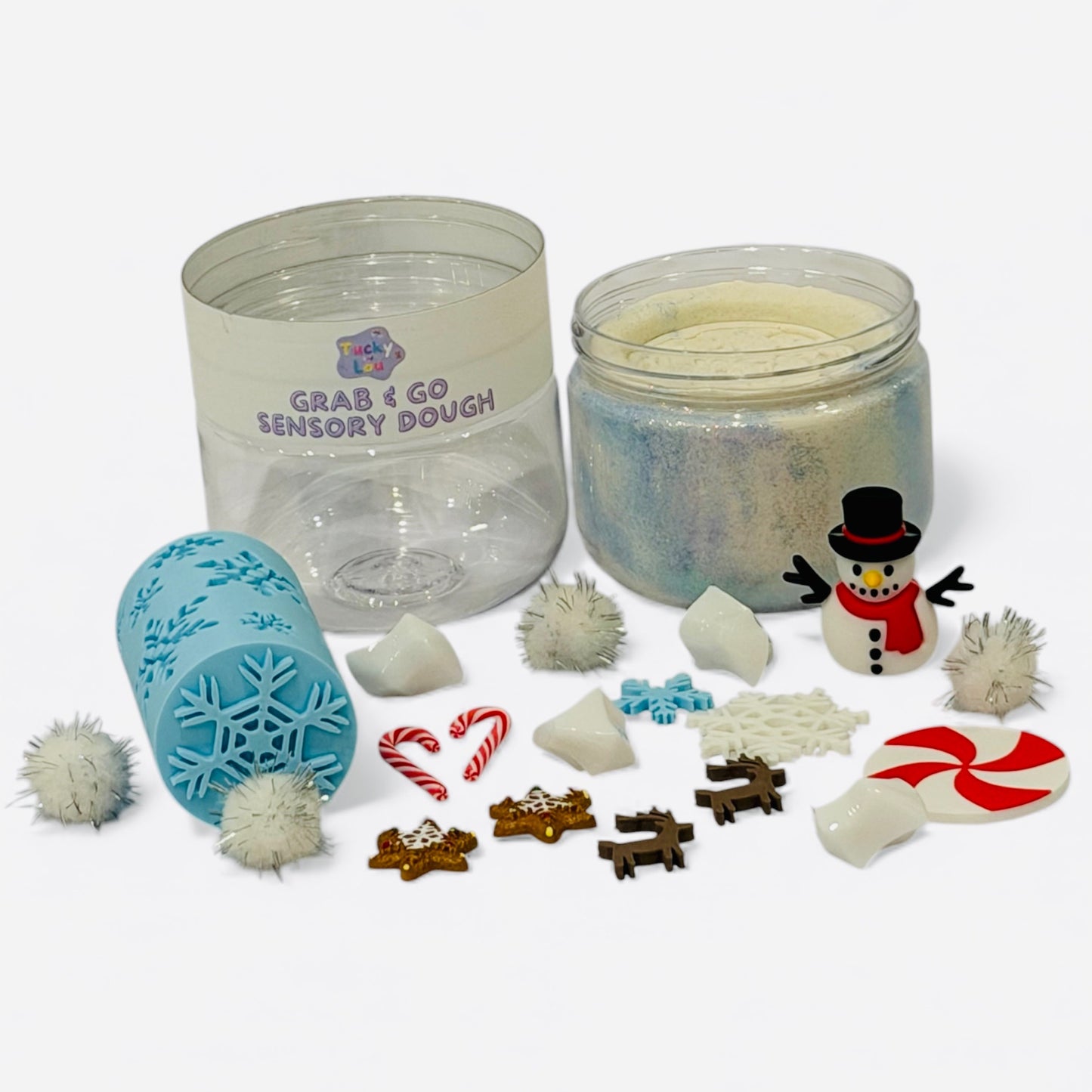 The Winter Wonderland Grab & Go Playdough Jar