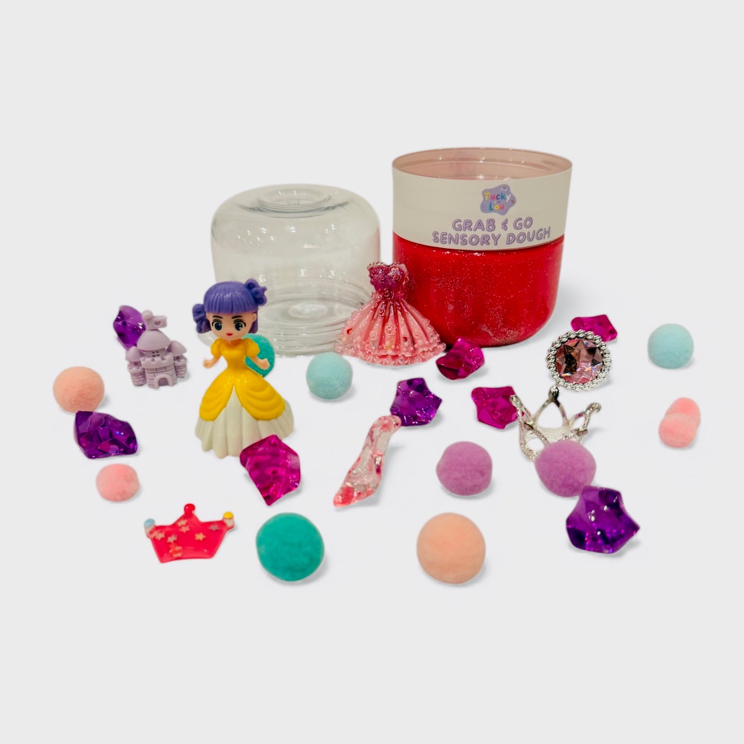 The Royal Princess Grab & Go Playdough Jar
