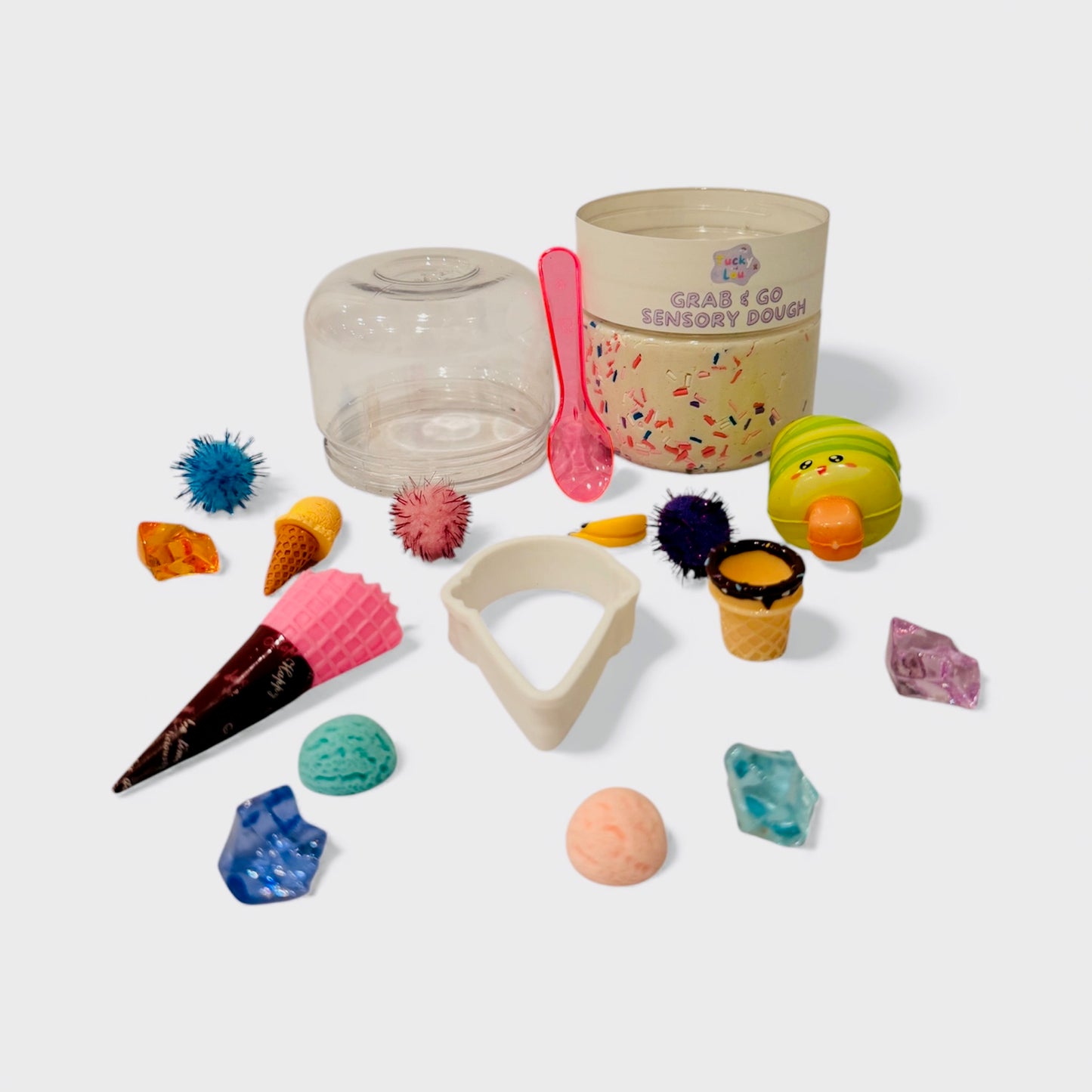 The Mini Ice Cream Shop Grab & Go Playdough Jar