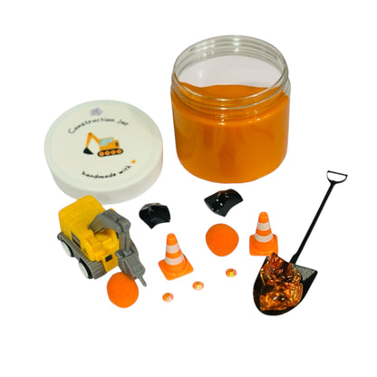 Construction Play-Dough Jar