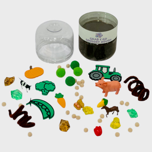 The On The Farm Grab & Go Playdough Jar