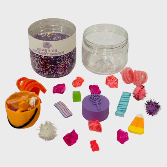 The Trick-or-Treat Grab & Go Playdough Jar
