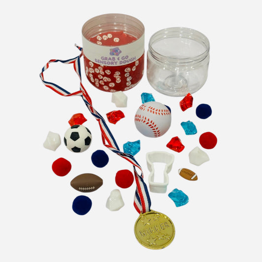 The Sports Grab & Go Playdough Jar