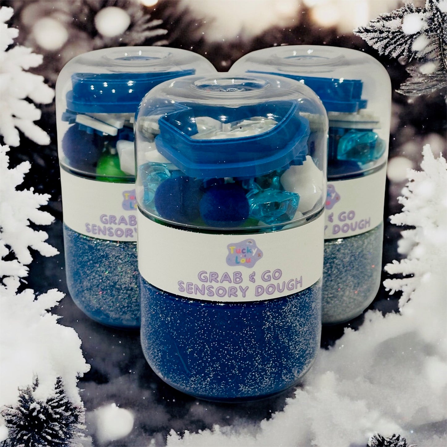 The Hanukkah Grab & Go Playdough Jar