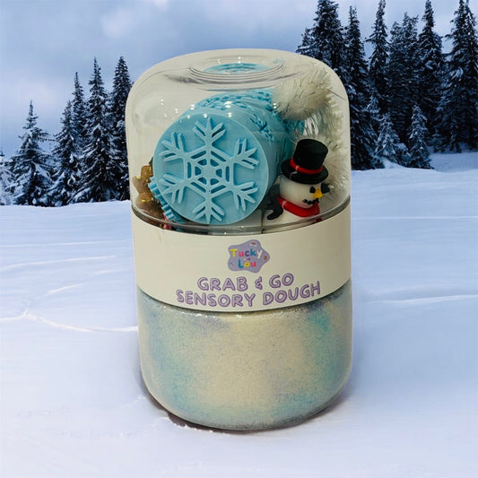 The Winter Wonderland Grab & Go Playdough Jar