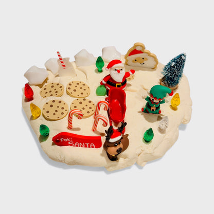 The Milk & Cookies for Santa Grab & Go Playdough Jar