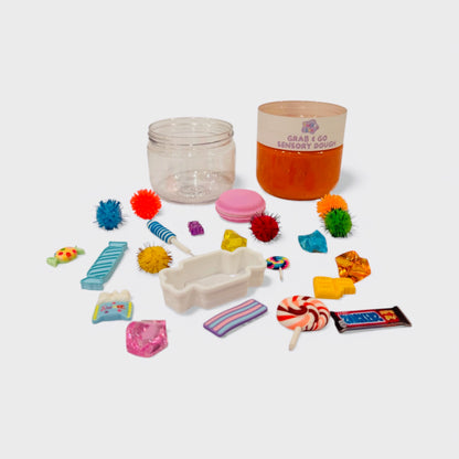 The Candy Land Grab & Go Playdough Jar