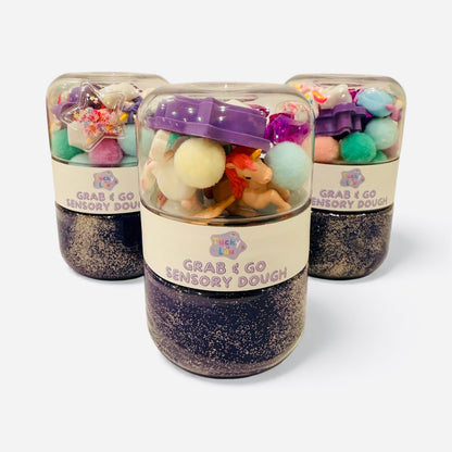 The Unicorn Grab & Go Playdough Jar