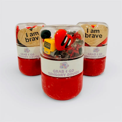 🚧 The I Dig You Valentine’s Grab & Go Playdough Jar - Red