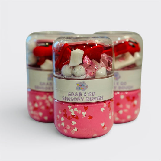 💘 The Be Mine Valentine’s Grab & Go Playdough Jar - Pink