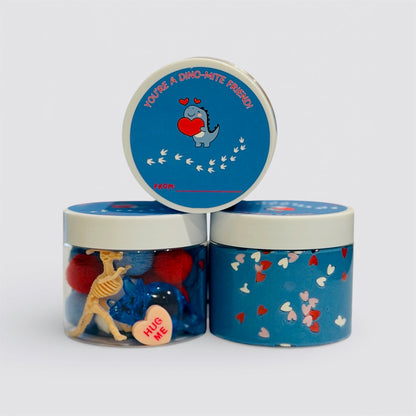 🦕 Valentine’s Day Class Favor – The “You’re A Dino-Mite Friend!” Playdough Jar (Minimum Quantity 10)
