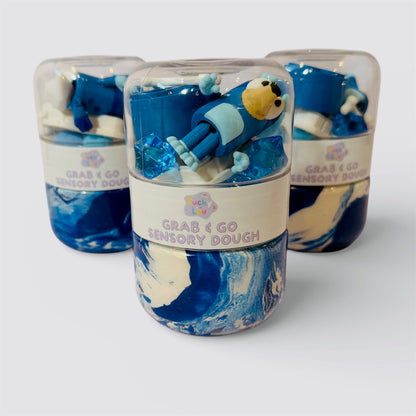 The Blue Pup Grab & Go Playdough Jar