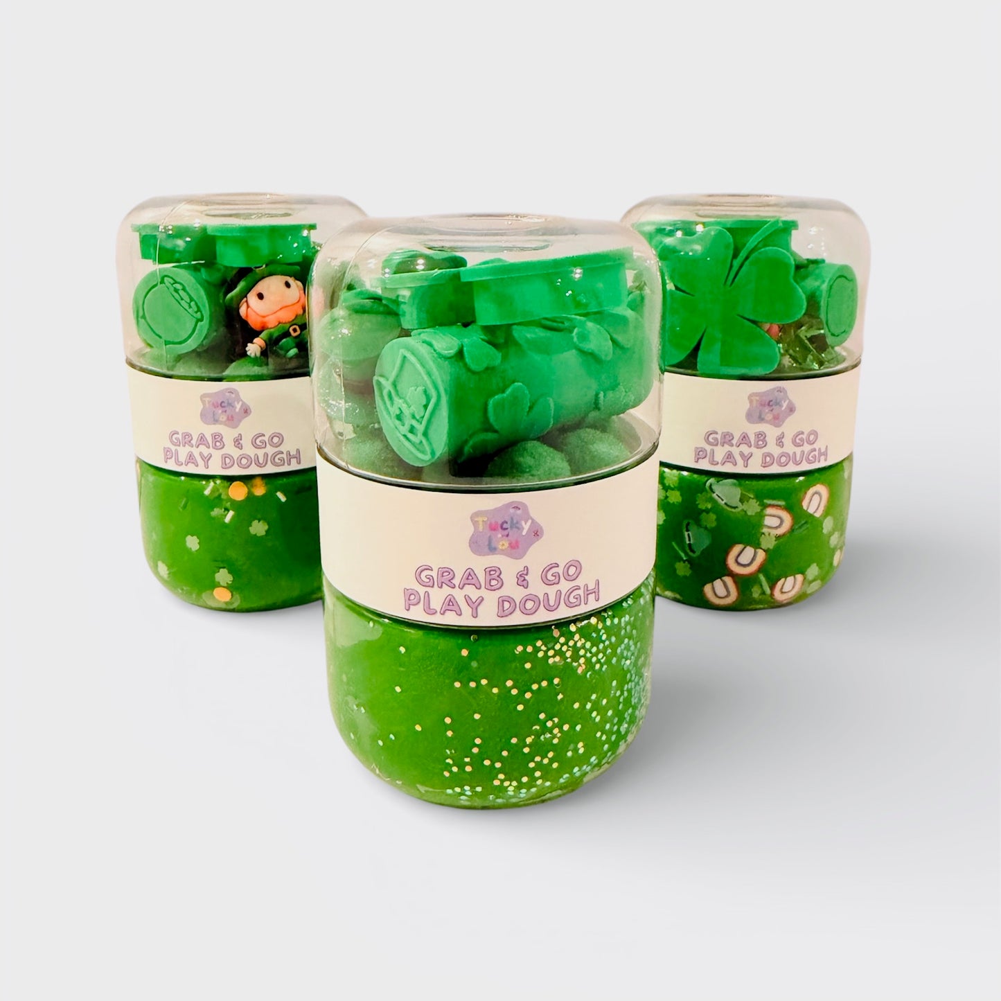 🍀 Lucky Little Leprechaun – St. Patrick’s Day Grab & Go Playdough Jar