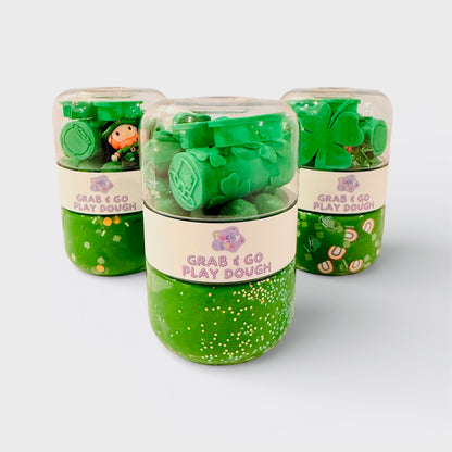 🍀 Lucky Little Leprechaun – St. Patrick’s Day Grab & Go Playdough Jar