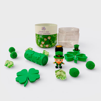 🍀 Lucky Little Leprechaun – St. Patrick’s Day Grab & Go Playdough Jar