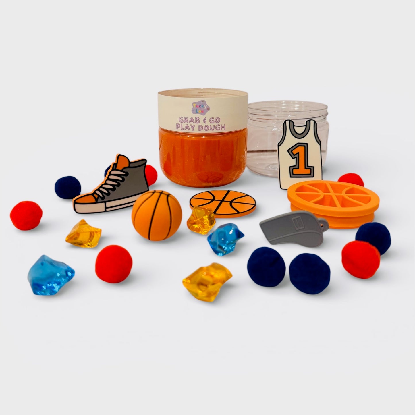 The Big City Hoops, Basketball Grab & Go Playdough Jar