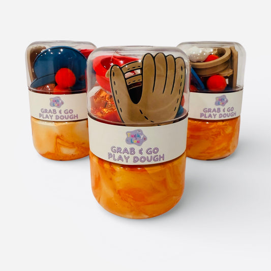 The Queens Sluggers, Baseball Grab & Go Playdough Jar