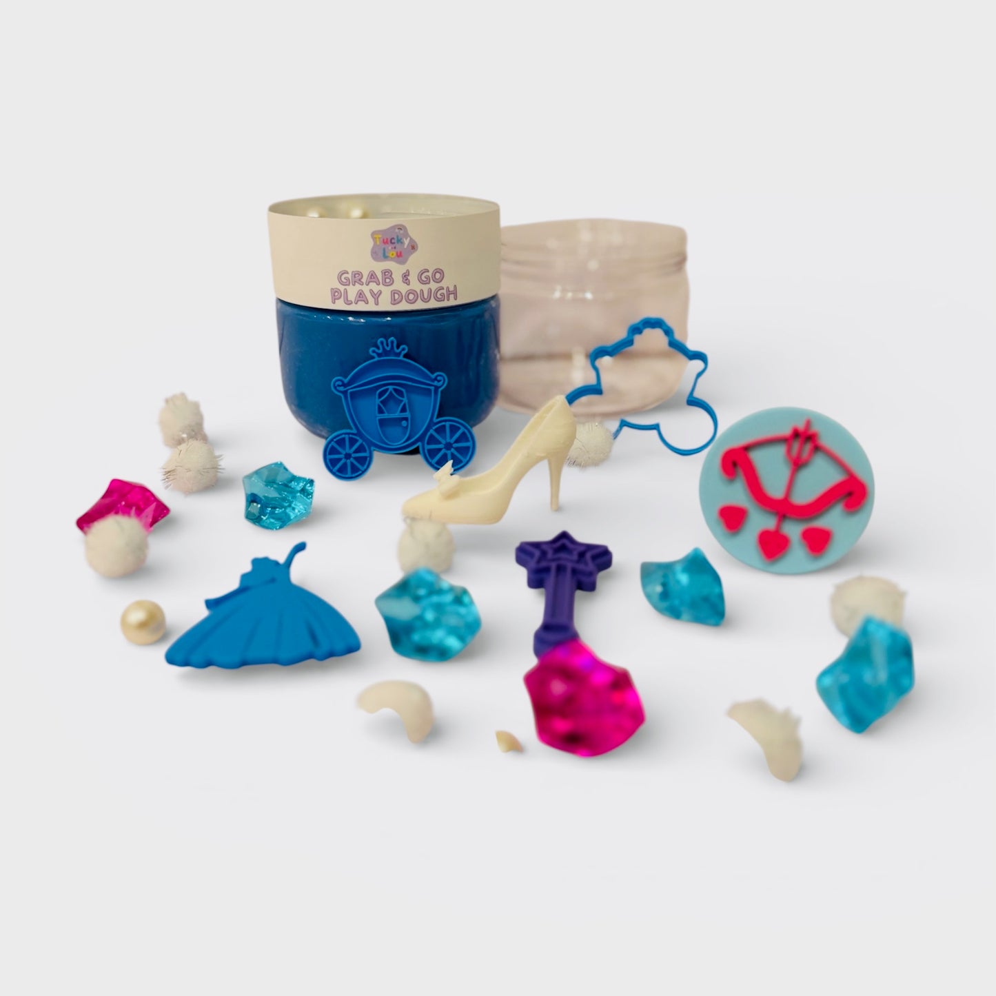 The Glass Slipper Magic – Princess, Grab & Go Playdough Jar