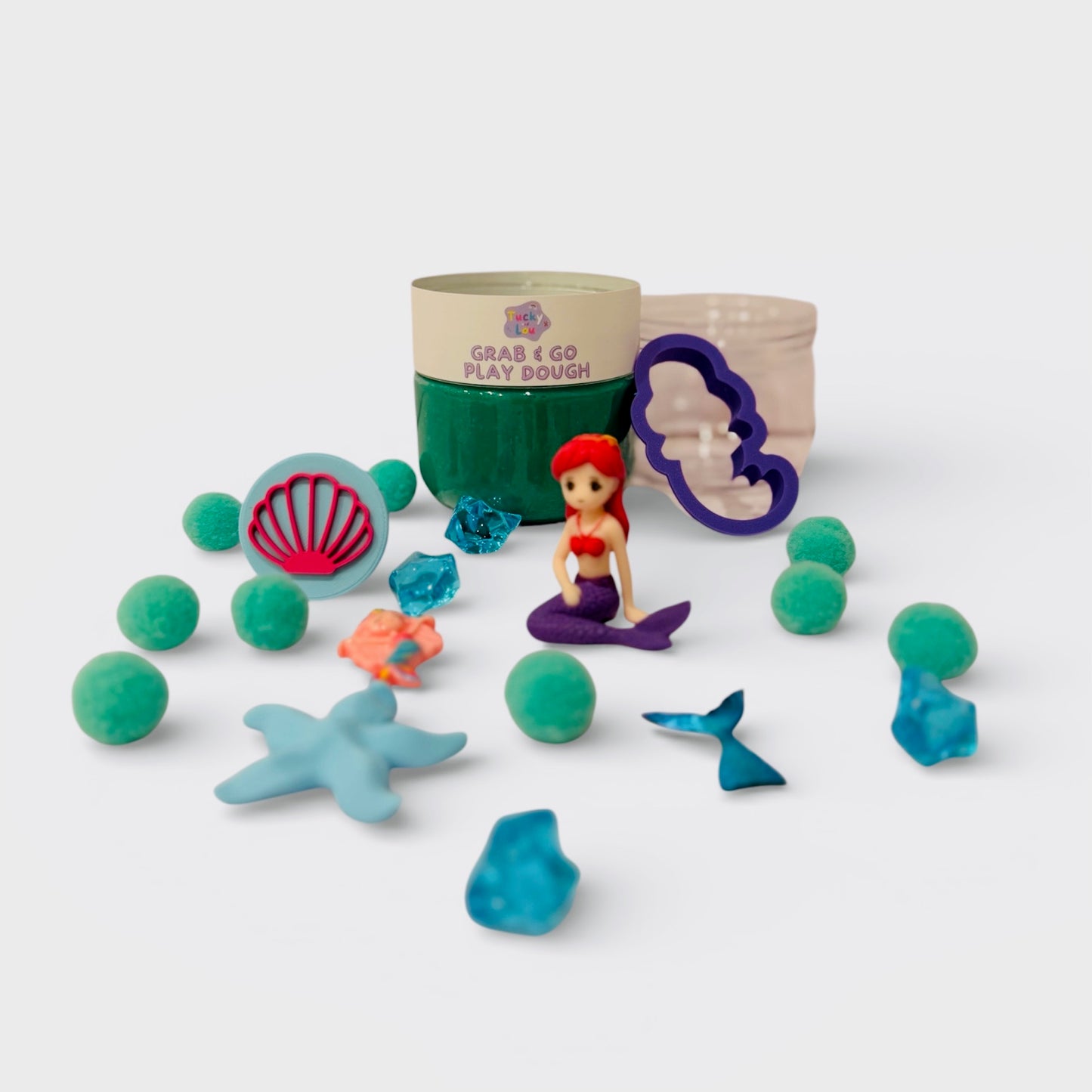 The Under The Sea Mermaid Grab & Go Playdough Jar
