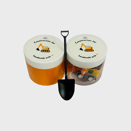 Construction Play-Dough Jar