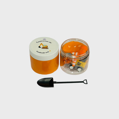 Construction Play-Dough Jar